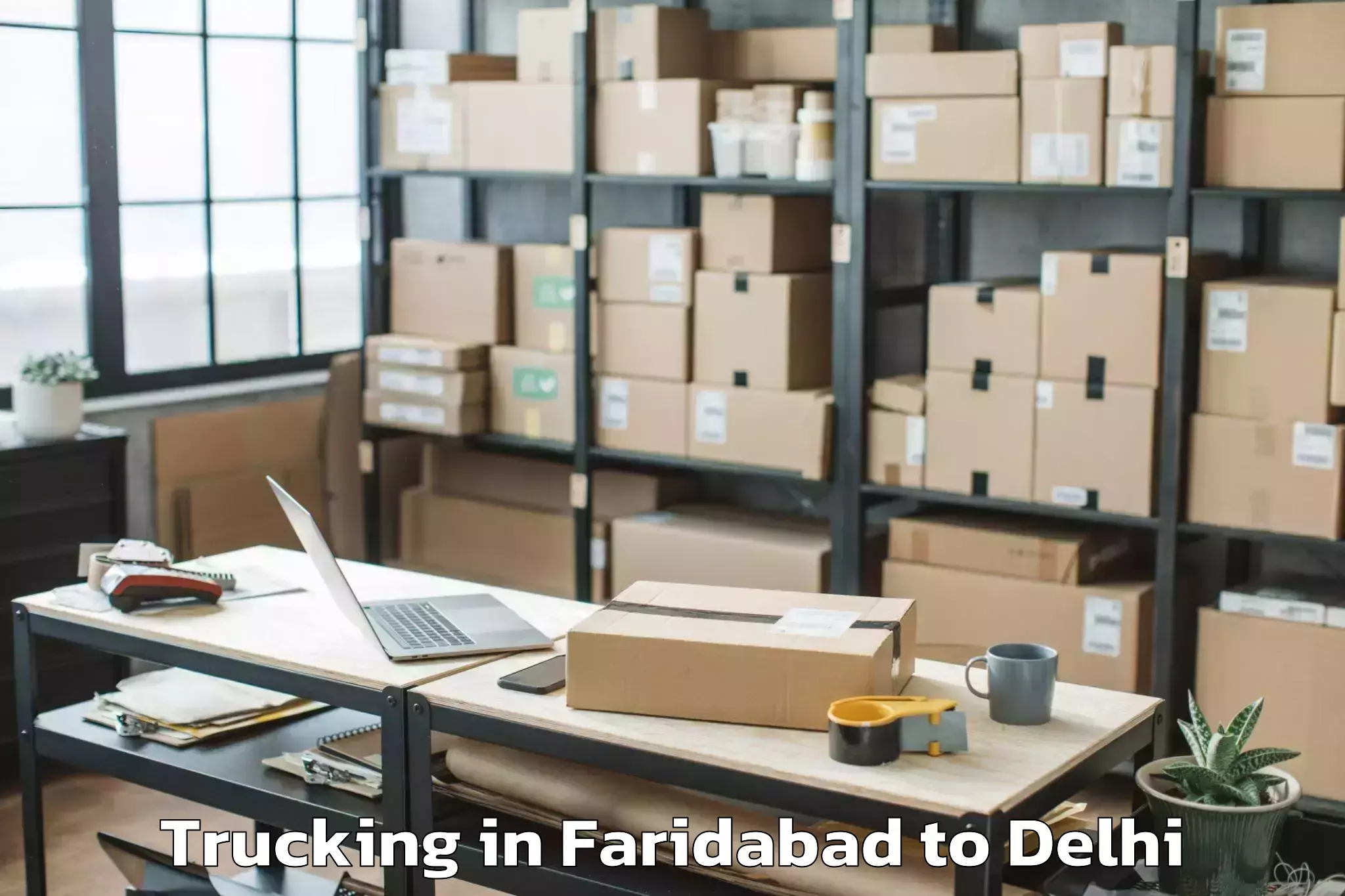 Top Faridabad to East Delhi Trucking Available